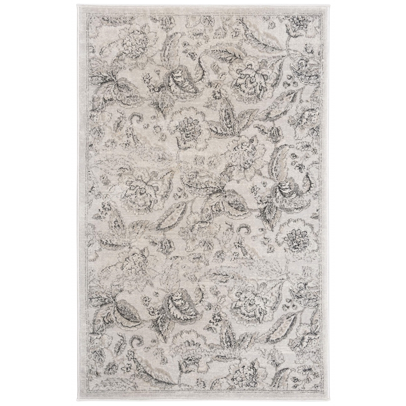 Safavieh Carnegie 3' X 5' Rug in Silver and Gray