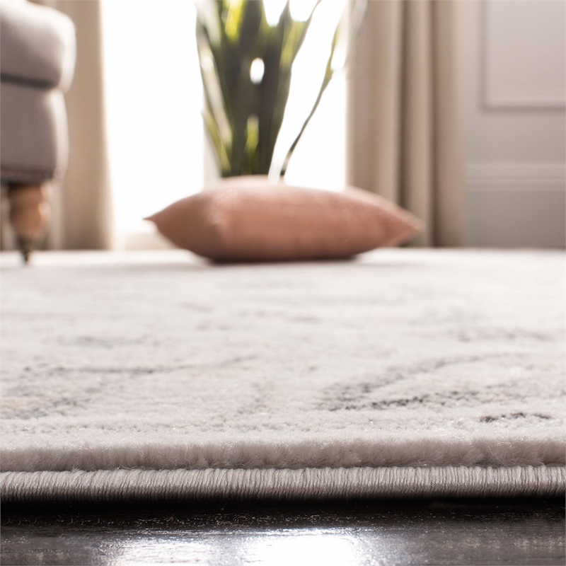 Safavieh Carnegie 3' X 5' Rug in Silver and Gray