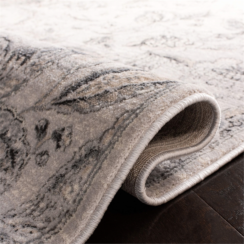 Safavieh Carnegie 3' X 5' Rug in Silver and Gray