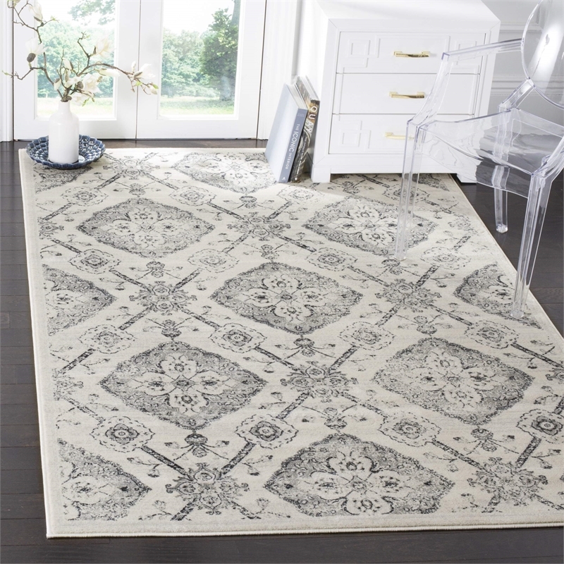 Safavieh Carnegie 9' X 12' Rug in Silver and Gray