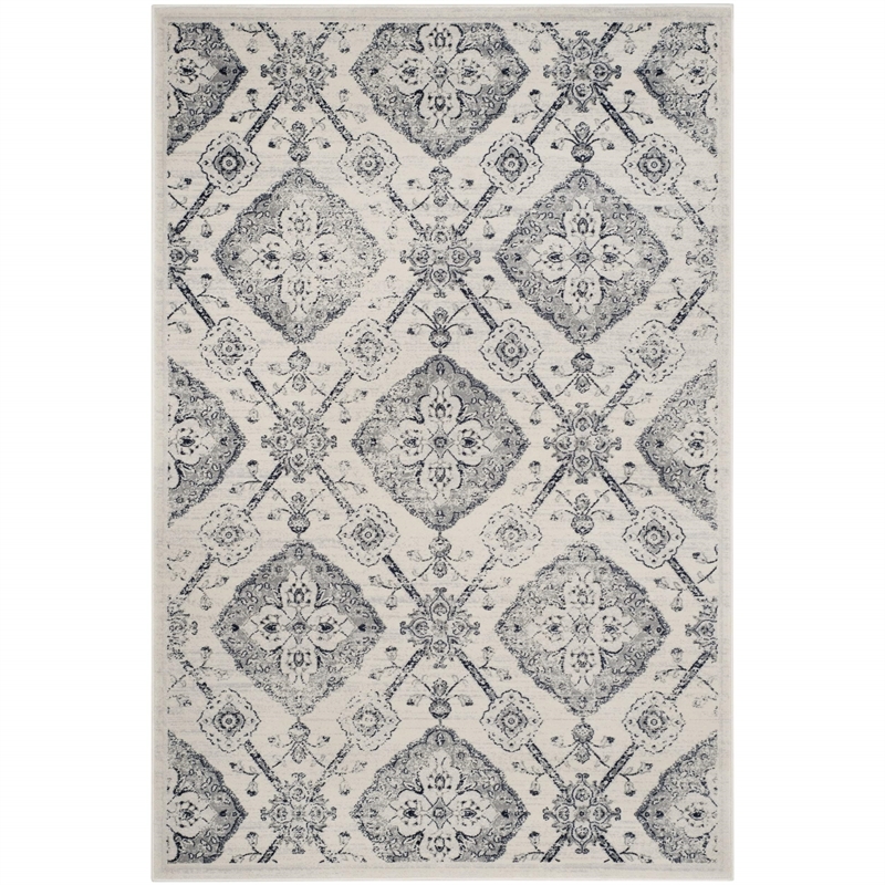 Safavieh Carnegie 9' X 12' Rug in Silver and Gray