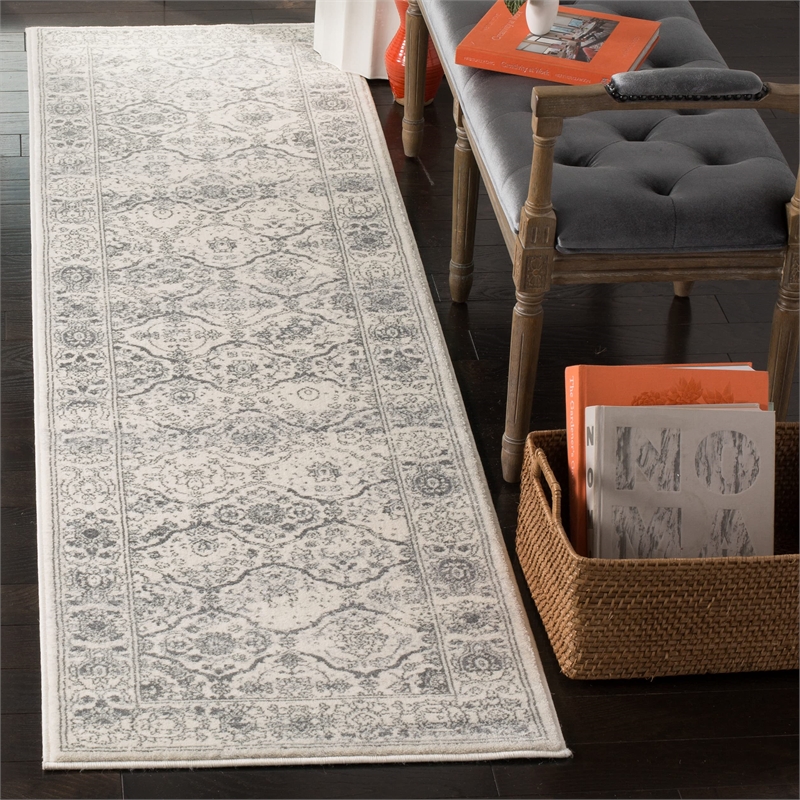 Safavieh Carnegie 8' X 10' Rug in Cream and Dark Gray