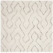 Safavieh Casablanca Shag 6' X 6' Square Hand Woven Rug in Ivory