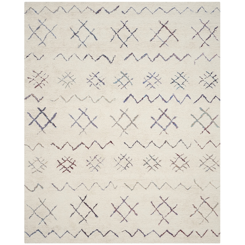 Safavieh Casablanca Shag 6' X 9' Hand Woven Rug in Ivory