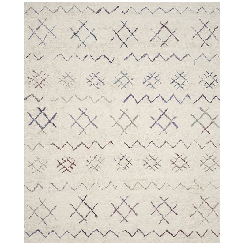Safavieh Casablanca Shag 8' X 10' Hand Woven Rug in Ivory
