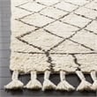 Safavieh Casablanca Shag 4' X 6' Hand Tufted Rug in Ivory and Brown
