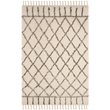 Safavieh Casablanca Shag 6' X 9' Hand Tufted Rug in Ivory and Brown