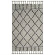 Safavieh Casablanca Shag 4' X 6' Hand Tufted Rug in Gray and Dark Gray