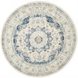 Safavieh Evoke 9' X 9' Round Rug in Ivory and Blue