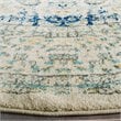 Safavieh Evoke 9' X 9' Round Rug in Ivory and Blue