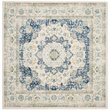 Safavieh Evoke 9' X 9' Round Rug in Ivory and Blue