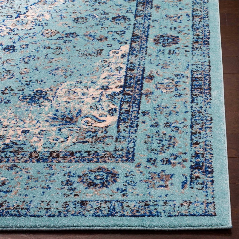 Safavieh Evoke 9' X 9' Square Rug in Light Blue and Light Blue