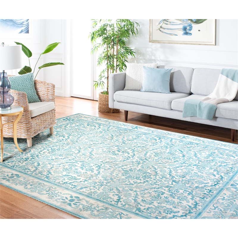 Safavieh Evoke 11' X 15' Rug in Ivory and Light Blue