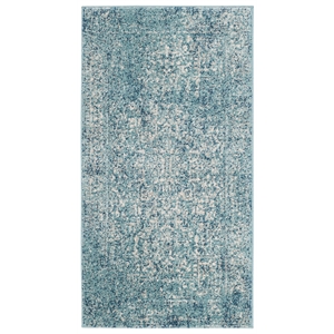 Safavieh Evoke 2' 2&quot X 4' Rug in Blue and Ivory