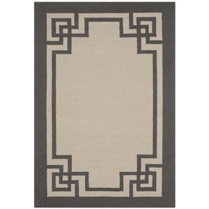 Safavieh Four Seasons 4' X 6' Hand Hooked Rug in Ivory and Charcoal
