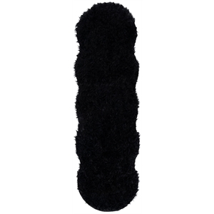 Safavieh Faux Sheep Skin 2' 6&quot X 6' Japanese Acrylic Rug in Black