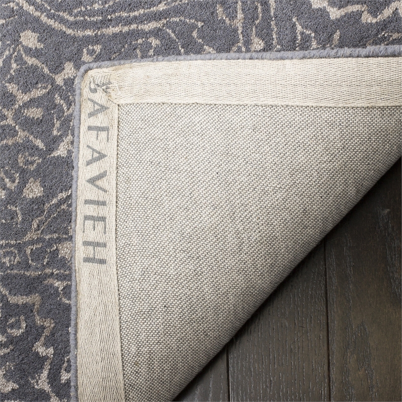 Safavieh Glamour 8' X 10' Hand Tufted Wool Pile Rug in Steel and Blue