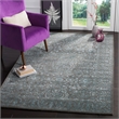 Safavieh Glamour 6' X 9' Hand Tufted Wool Rug in Blue and Dark Gray