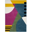 Safavieh Hollywood 4' X 6' Rug in Peacock Blue and Fuchsia