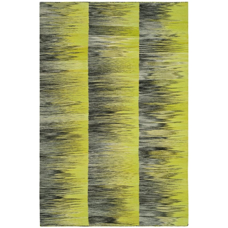 Safavieh Kilim 4' X 6' Hand Woven Wool Pile Rug in Green and Charcoal
