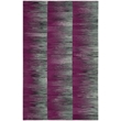 Safavieh Kilim 4' X 6' Hand Woven Wool Pile Rug in Purple and Charcoal