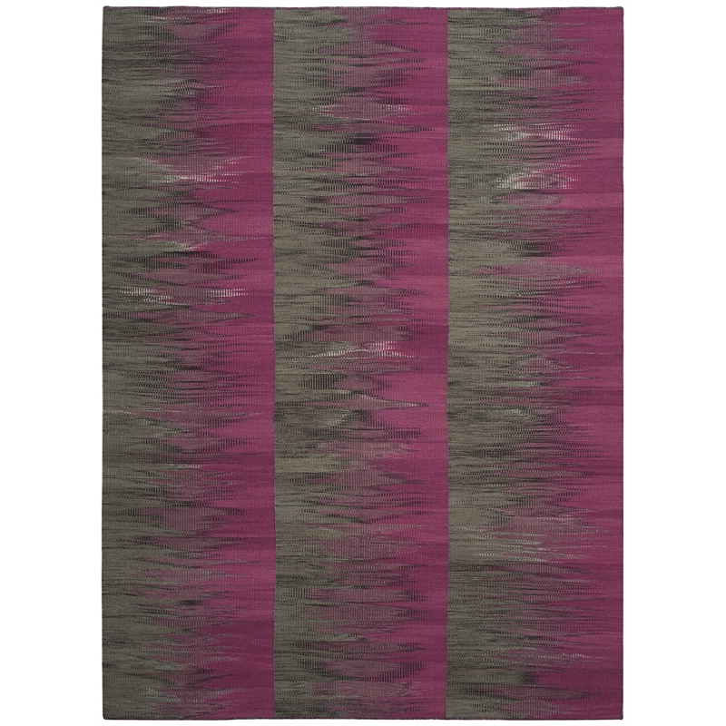 Safavieh Kilim 5' X 8' Hand Woven Wool Pile Rug in Purple and Charcoal