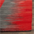 Safavieh Kilim 5' X 8' Hand Woven Wool Pile Rug in Red and Charcoal