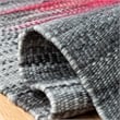 Safavieh Kilim 4' X 6' Hand Woven Wool Rug in Fuchsia and Charcoal