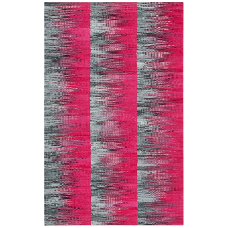 Safavieh Kilim 5' X 8' Hand Woven Wool Pile Rug in Fuchsia and Gray