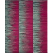 Safavieh Kilim 8' X 10' Hand Woven Wool Rug in Fuchsia and Charcoal