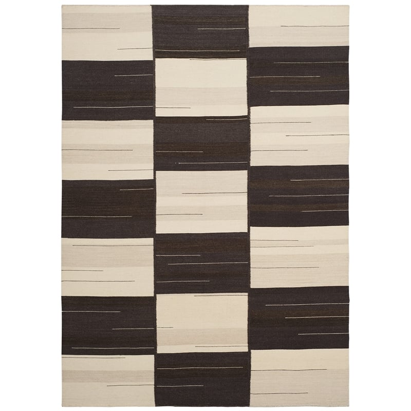 Safavieh Kilim 5' X 8' Hand Woven Wool Pile Rug in Beige and Brown