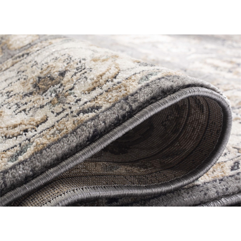 Safavieh Lyndhurst 7' X 7' Square Rug in Gray and Cream