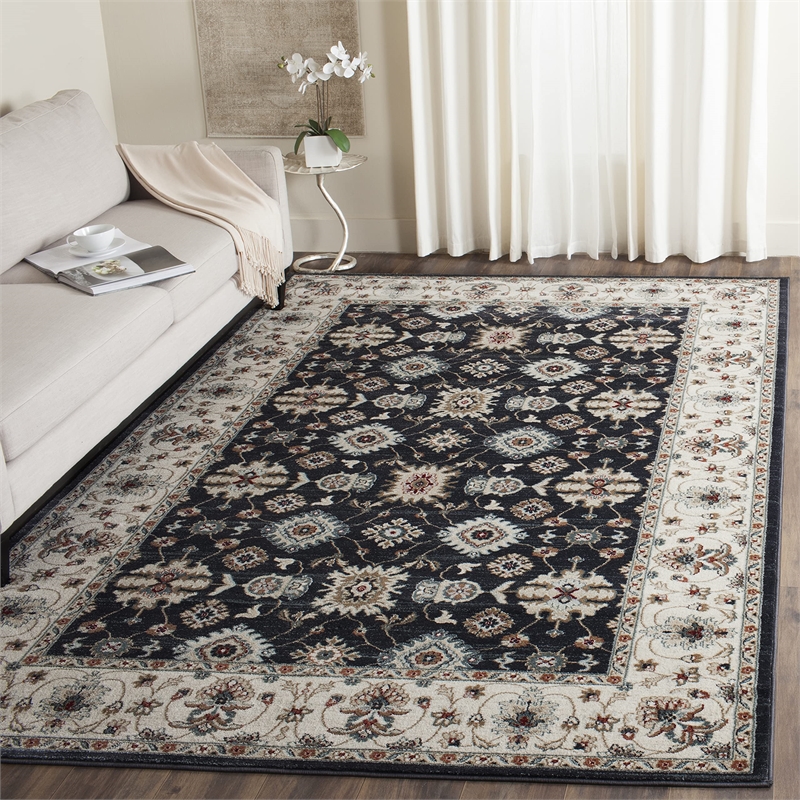 Safavieh Lyndhurst 6' X 9' Rug in Navy and Creme