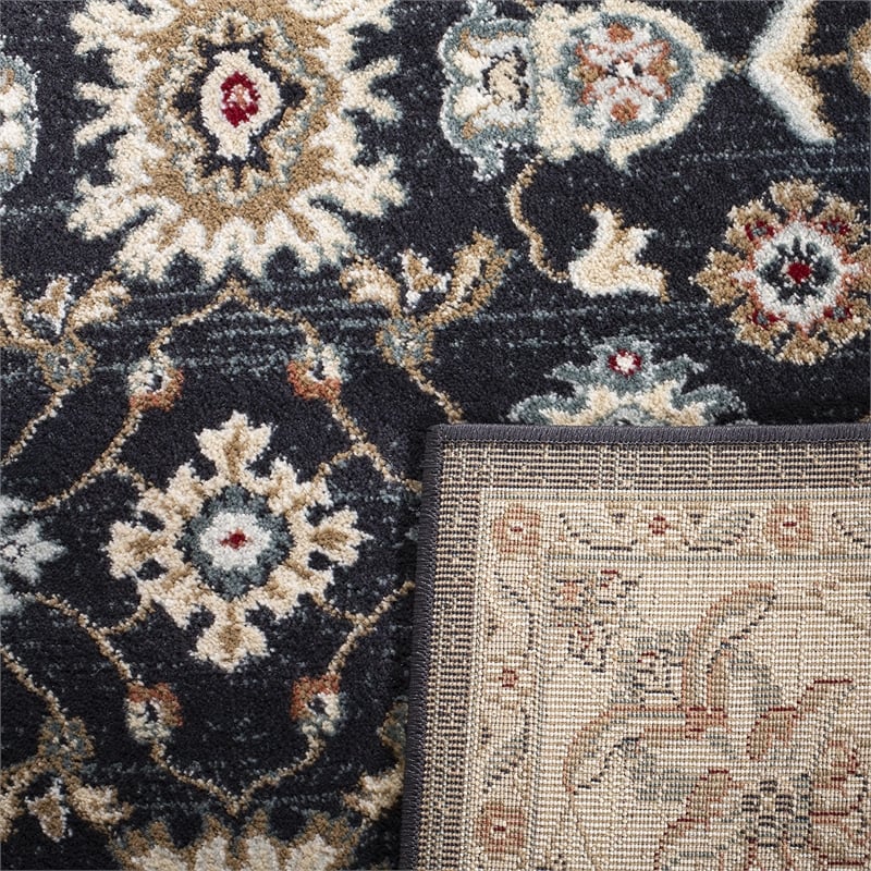 Safavieh Lyndhurst 7' X 7' Square Rug in Navy and Creme