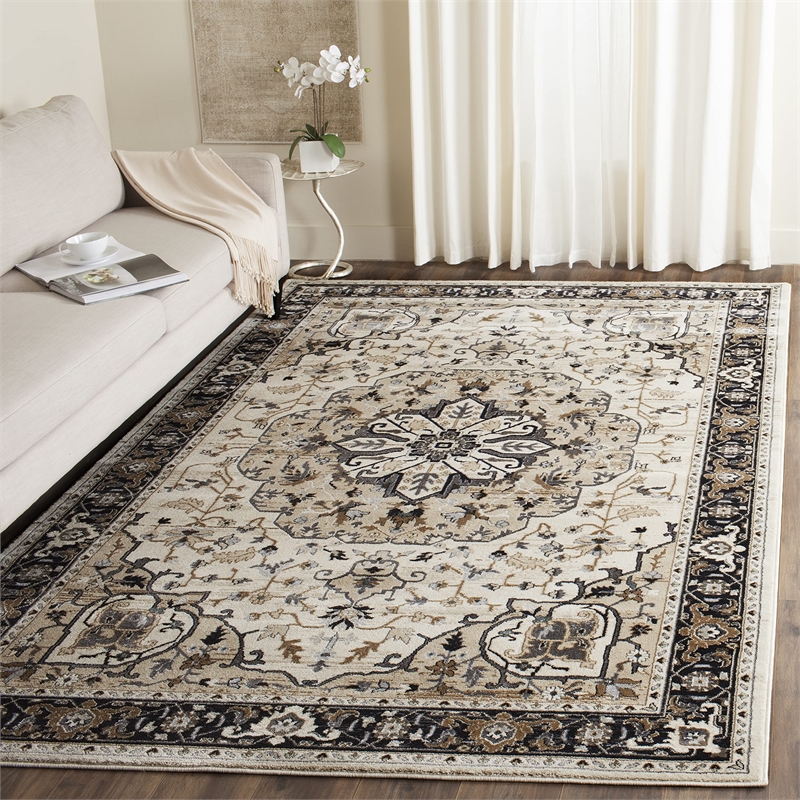Safavieh Lyndhurst 7' X 7' Square Rug in Cream and Navy