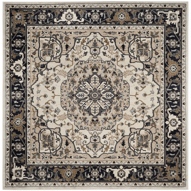 Safavieh Lyndhurst 7' X 7' Square Rug in Cream and Navy