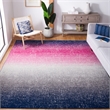 Safavieh Madison 9' X 12' Rug in Fuchsia and Navy