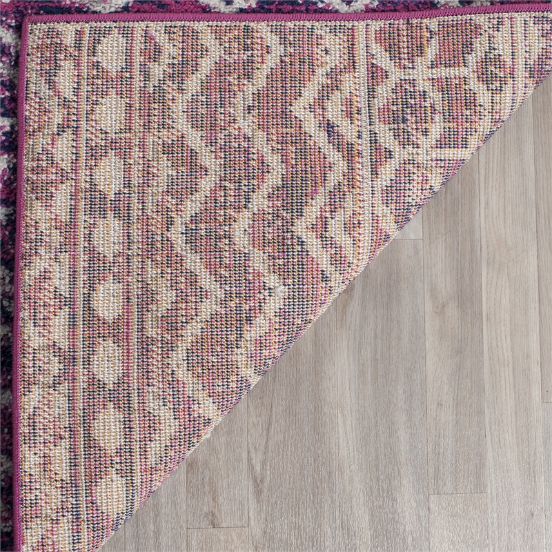 Safavieh Madison 4' X 6' Rug in Fuchsia and Navy
