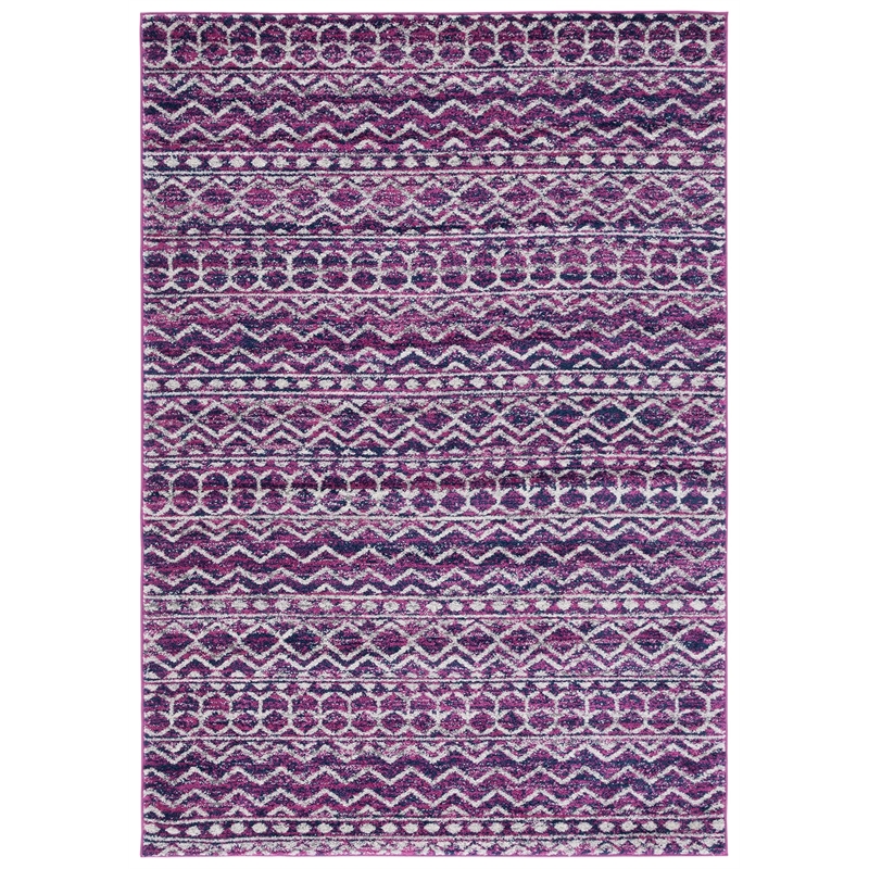 Safavieh Madison 4' X 6' Rug in Fuchsia and Navy