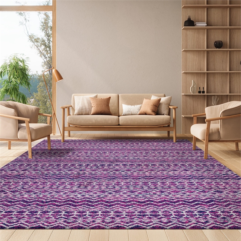 Safavieh Madison 8' X 10' Rug in Fuchsia and Navy