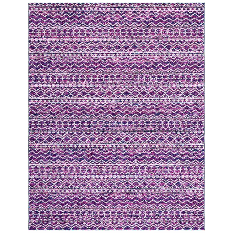 Safavieh Madison 9' X 12' Rug in Fuchsia and Navy
