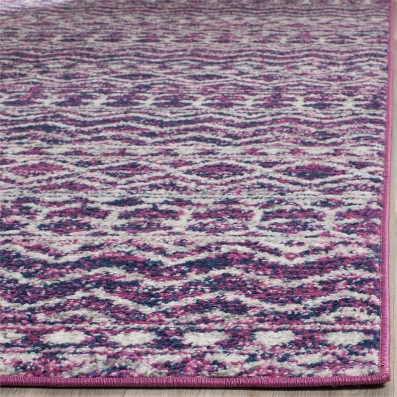 Safavieh Madison 9' X 12' Rug in Fuchsia and Navy