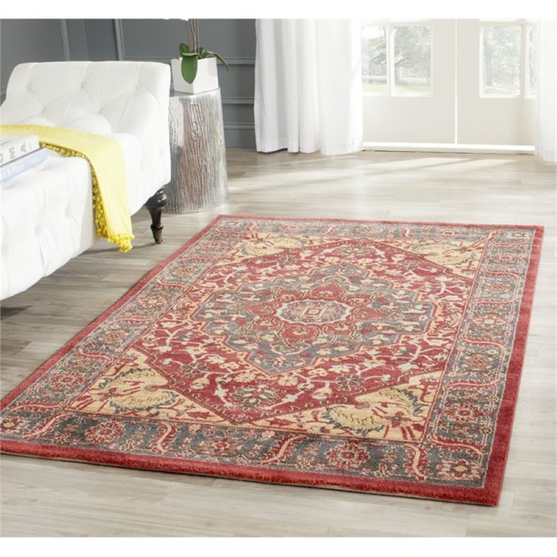 Safavieh Mahal 11' X 16' Rug in Navy and Red