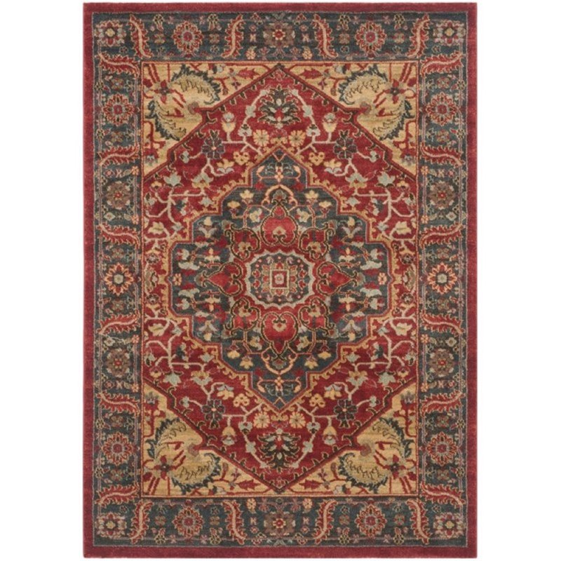 Safavieh Mahal 11' X 16' Rug in Navy and Red