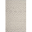 Safavieh Marbella 4' X 6' Hand Woven Wool Rug in Silver and Ivory