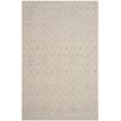 Safavieh Marbella 5' X 8' Hand Woven Wool Rug in Silver and Ivory