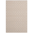 Safavieh Montauk 3' X 5' Hand Woven Cotton Pile Rug in Ivory and Gray
