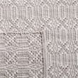 Safavieh Montauk 4' X 6' Hand Woven Cotton Pile Rug in Ivory and Gray