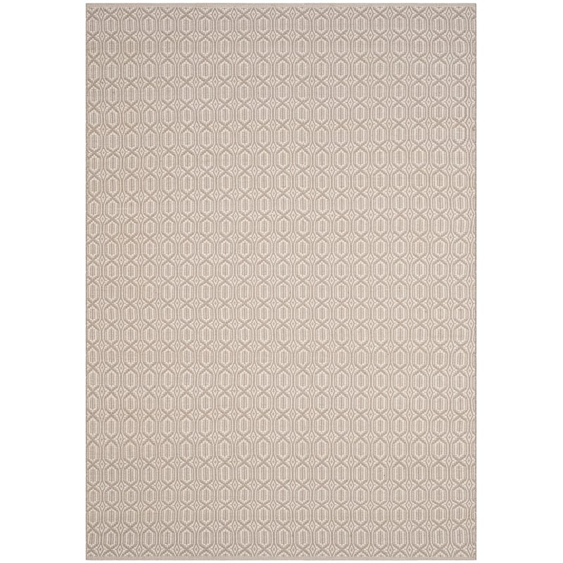 Safavieh Montauk 6' X 9' Hand Woven Cotton Pile Rug in Ivory and Gray