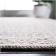 Safavieh Montauk 6' X 9' Hand Woven Cotton Pile Rug in Ivory and Gray